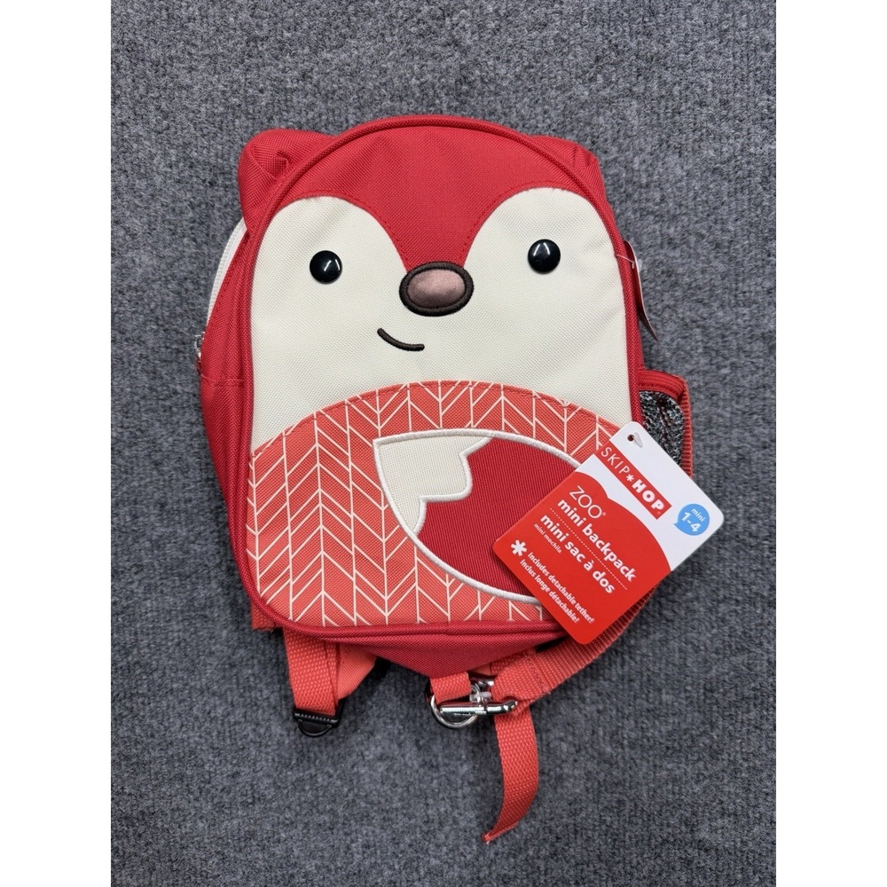 Skip Hop Zoo Little Kid Backpack Ferguson Fox Toddler Mini Backpack -Red NWT
